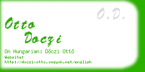 otto doczi business card